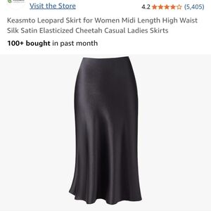 Black Midi Slip Skirt for Casual Occasions